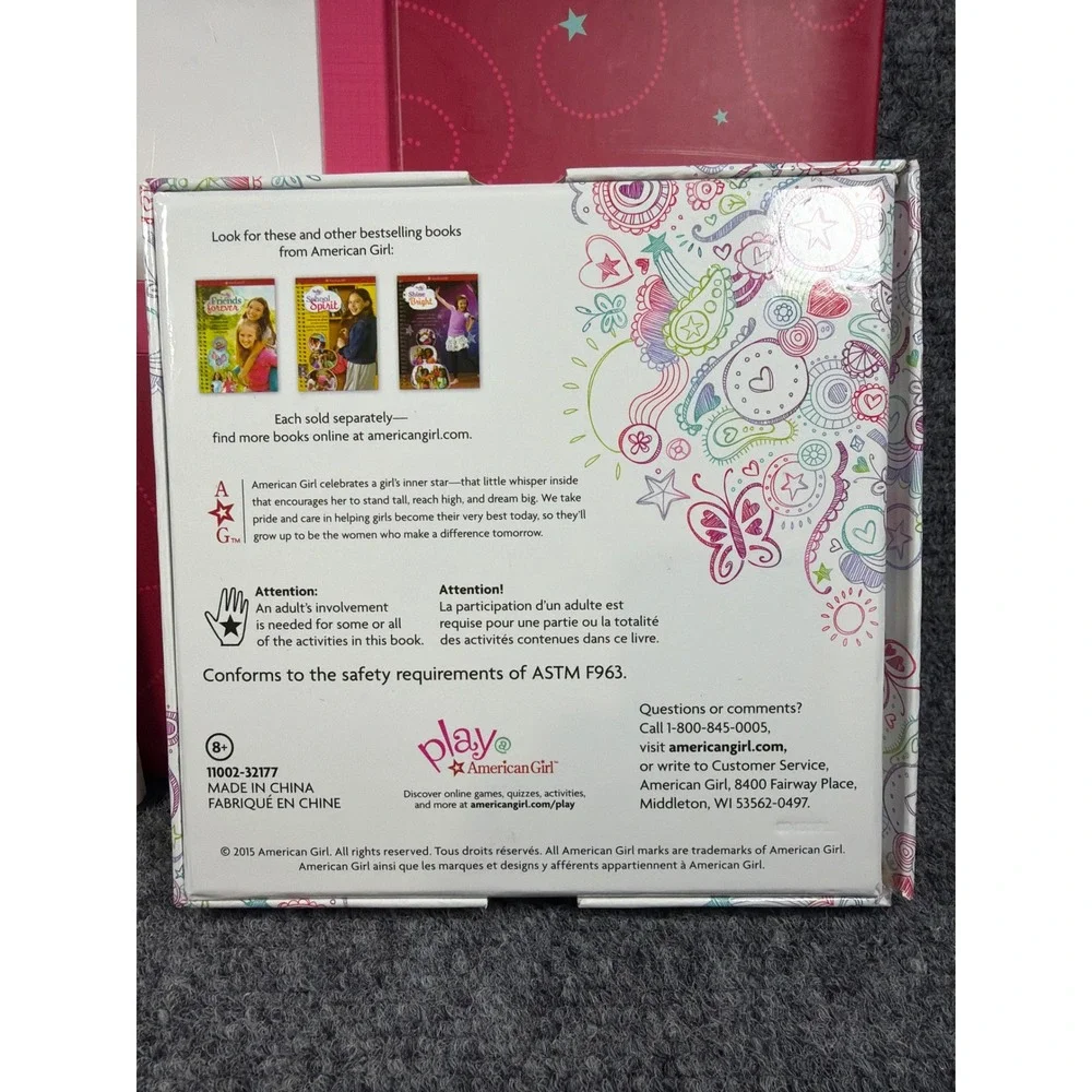 American Girl Mixed Lot Doll Hair Styling Book Sparkle Spirit Style Scrap Book